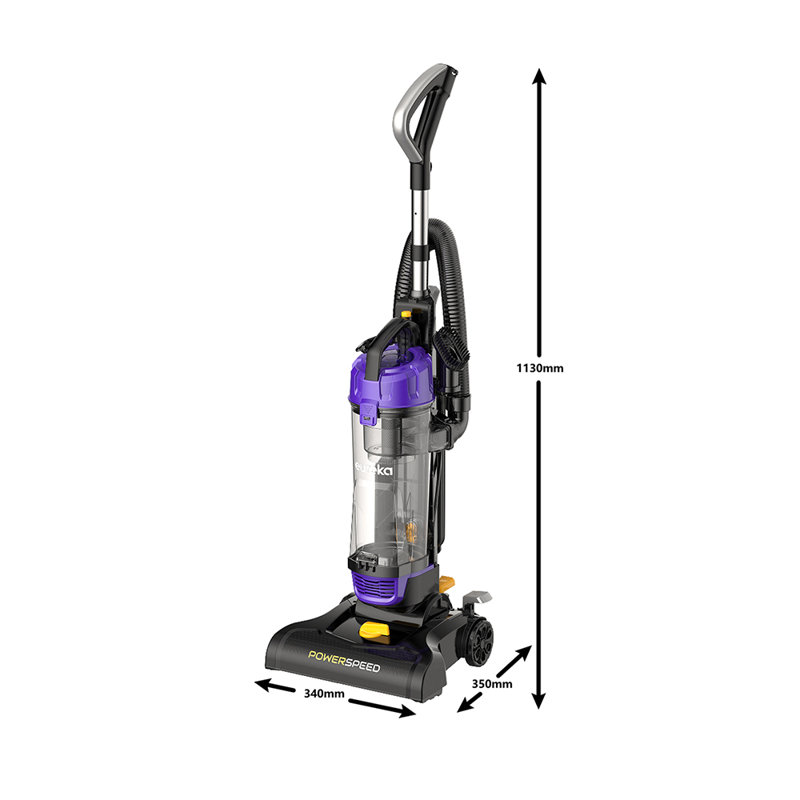 Comfee Bagless Upright Vacuum, Black/Purple