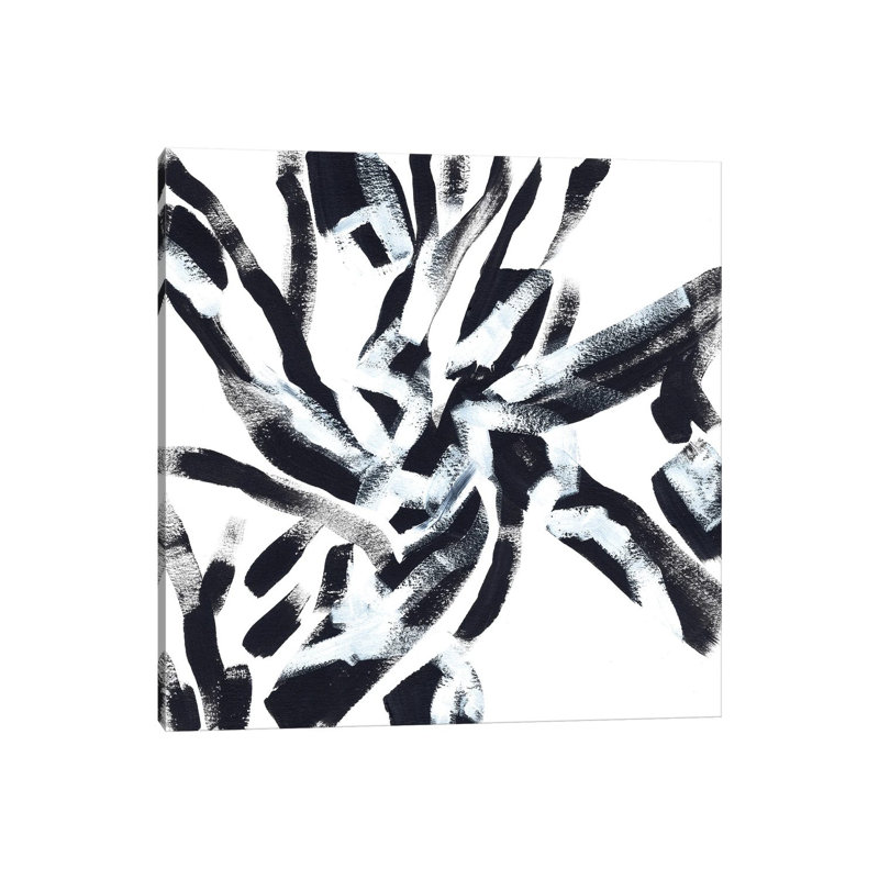 Onyx Code VII 1 Piece Wrapped Canvas Painting, 93.98 cm H x 93.98 cm W x 3.175 cm D
