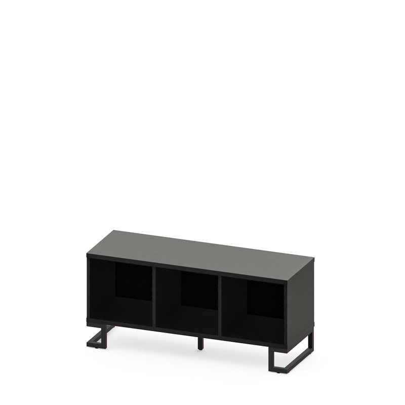 Callisburg 55 cm H x 119 cm W Cube Bookcase, Black