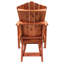 Fauteuil oscillant à hauteur de balcon Cedar Grove Adirondack avec table d'appoint assortie