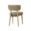 Chaise Vista - cuir vert sauge-130615986