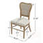 Élégante chaise de salle à manger avec revêtement confortable et structure robuste, parfaite pour les cuisines modernes et traditionnelles.