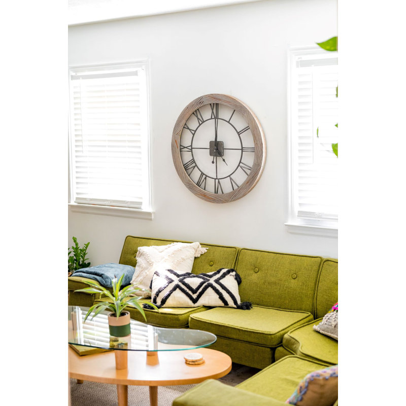 Carter Wood Wall Clock