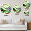 Paysage avec montagnes aquarelles - Horloge murale-729950085