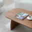 Table basse ovale en bois