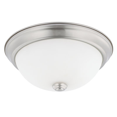 Plafonnier encastré 13 po 2 lumières Indépendant