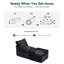 Chaise longue 62 po en velours écrasé gris foncé avec repose-pieds pour lit pour animal de compagnie, fauteuil Cloud modulaire, tissu OEKO-TEX, sans assemblage
