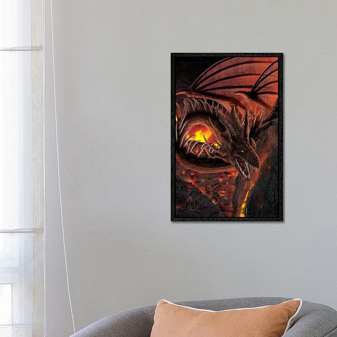 Leinwandbild Hellfire Dragon von Vincent Hie