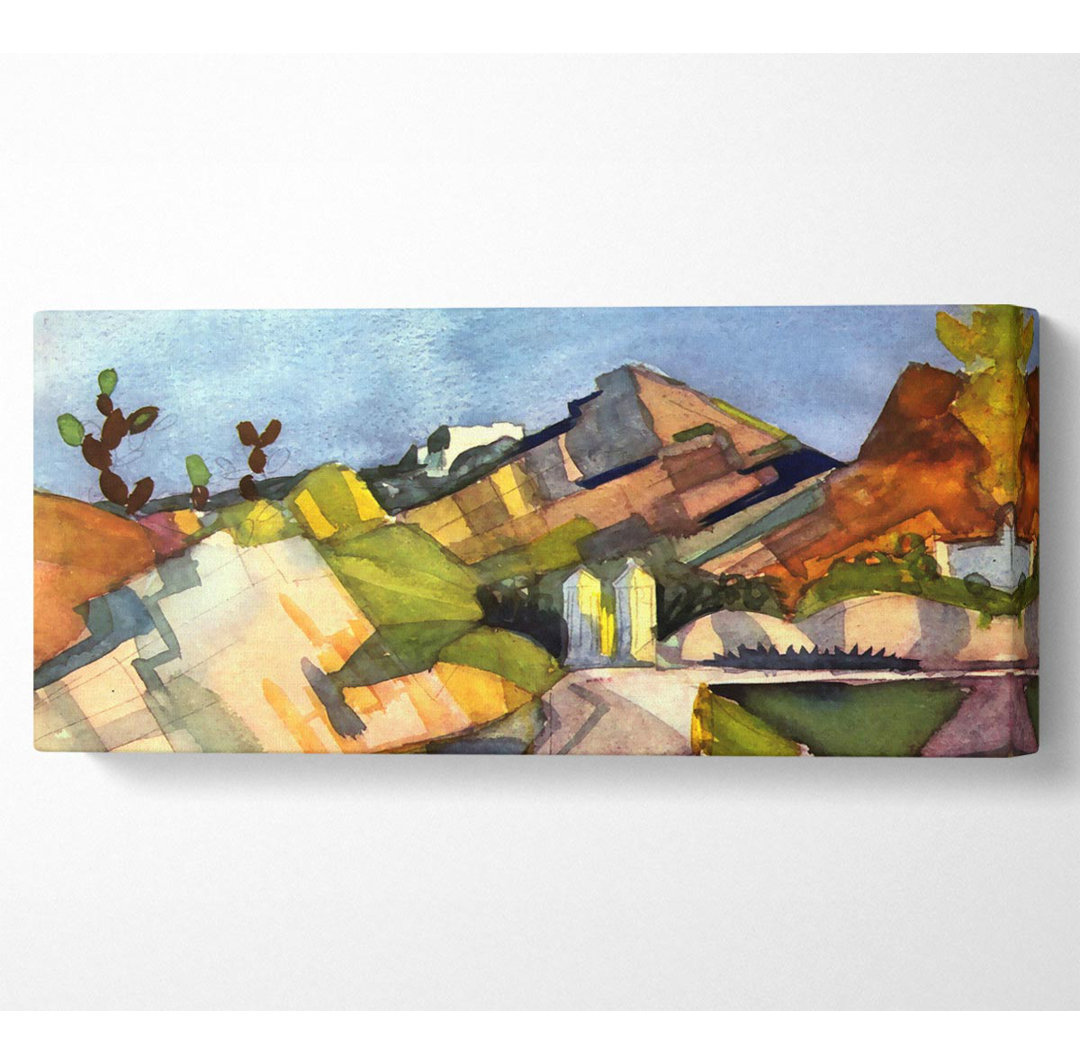 August Macke Rocky Landscape - Leinwanddrucke - Wrapped Canvas