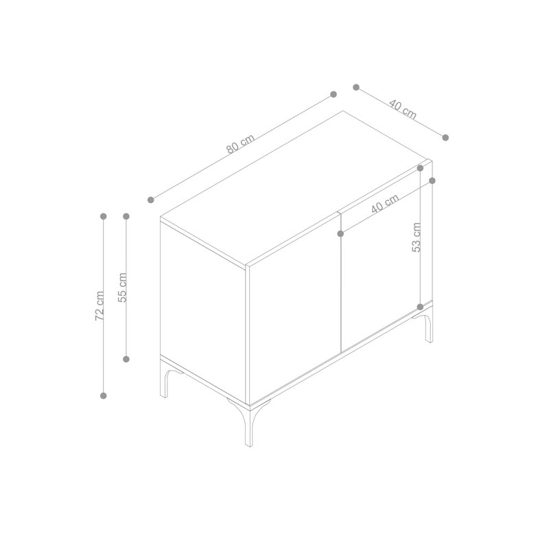 Elegance 80cm Console Table