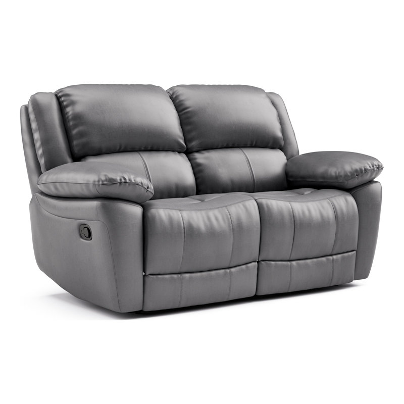Allendale Loveseat, Kaia Gray Leather Match