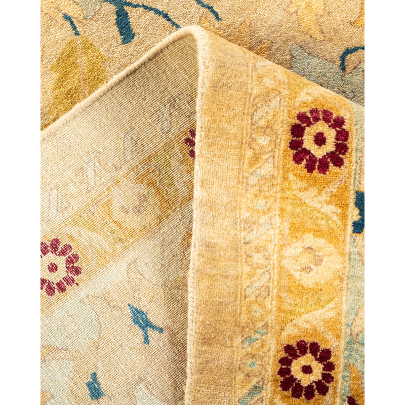 Classic One-of-a-Kind 9' 1" X 12' 1" Hand Knotted Area Rug