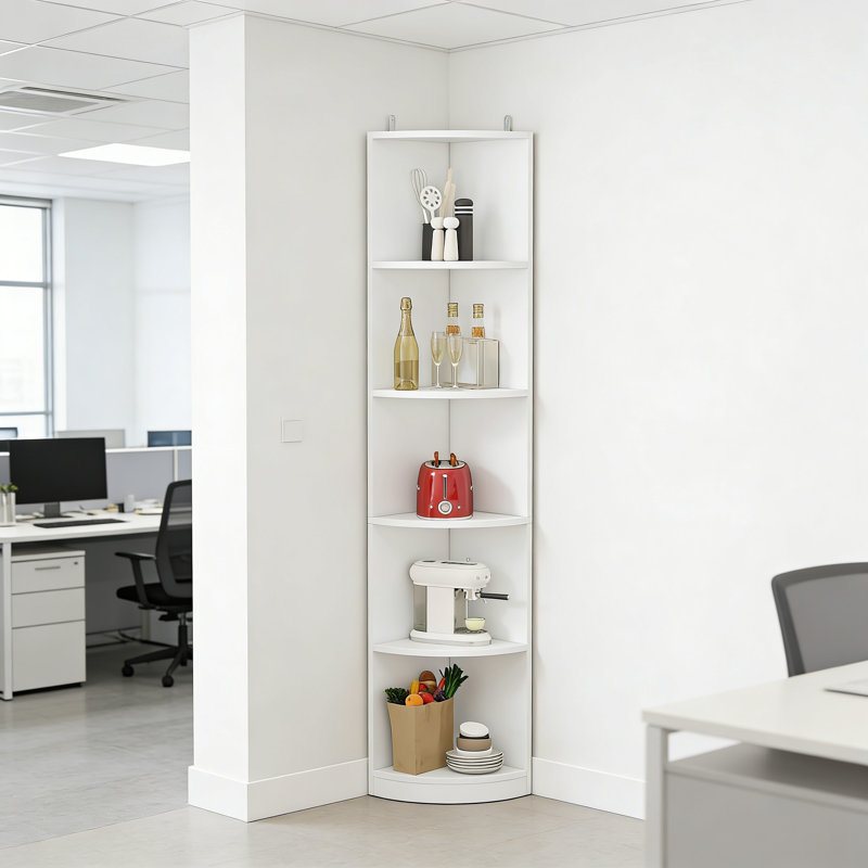 180 cm H x 30 cm W Corner Bookcase