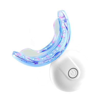 Teeth Whitening Kit With LED Light, 32 LED Accelerator Lights, Whitening Gel Syringe, Desensitizing Gel, And U-Shaped Tray, Wireless Portable Kit Fast And Effectively Removes Stubborn Stains