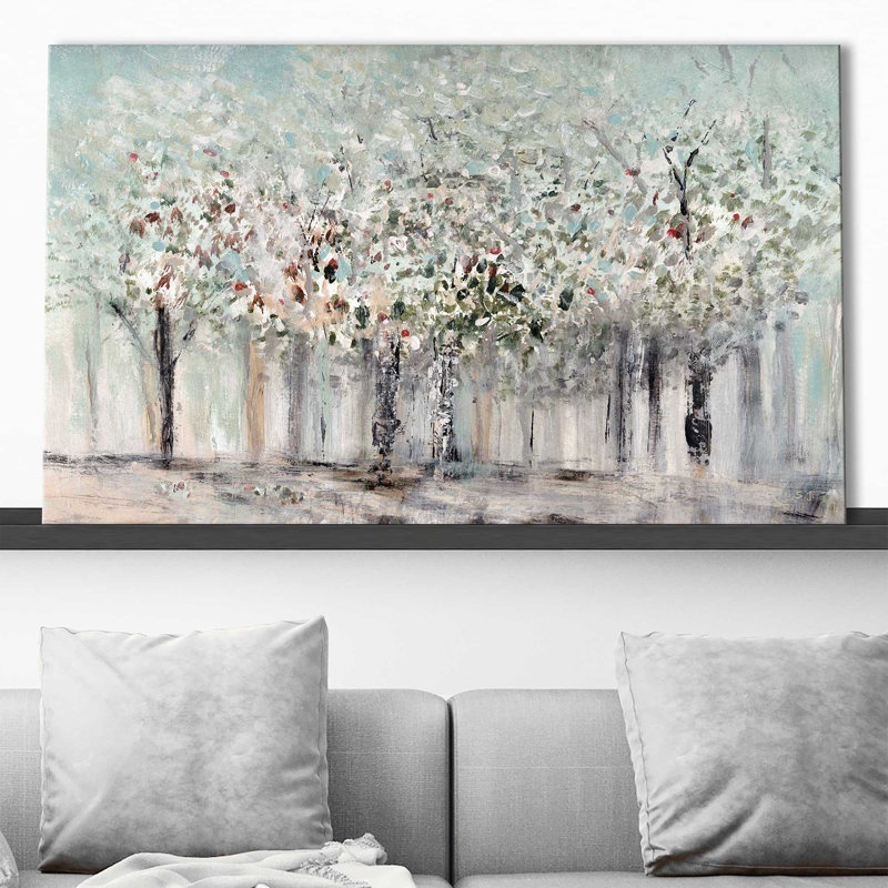 «Morning's Soft Light» par Susan Jill - Peinture, L 30 po x H 18 po, Toile tendue