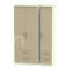 Yvette 3 Door Manufactured Wood Wardrobe-23704035-18860429