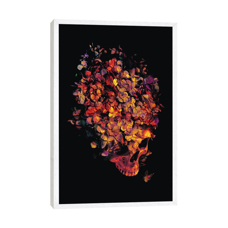 Blooming by Nicebleed - Print on Canvas, 66.04cm H x 45.72cm W x 3.81cm D, White Framed