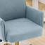 Chaise de bureau relevable à dossier moyen avec tissu rayé et conception ergonomique-1143135046