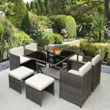 Fanchan 8 Seater Rattan Conversation Set