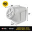 35 lb Contenant alimentaire en plastique avec couvercle pivotant