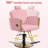 Salon Chair For Hair Stylist,Barber Chair For Home Barbershop With Professional Hydraulic Pump -Pink/Silver-129176279-108808823