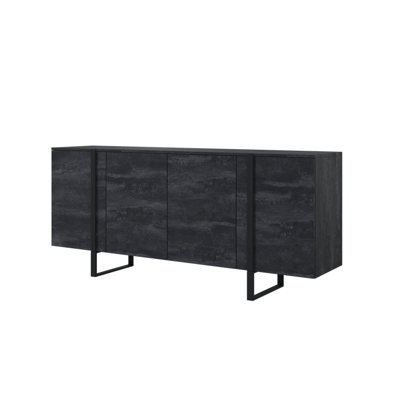 VERICA Sideboard 200 4D, Charcoal/Black