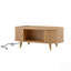 Table basse ovale en bois Mid-Century