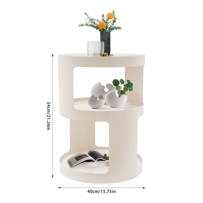 Table de chevet moderne Fernow, Blanc