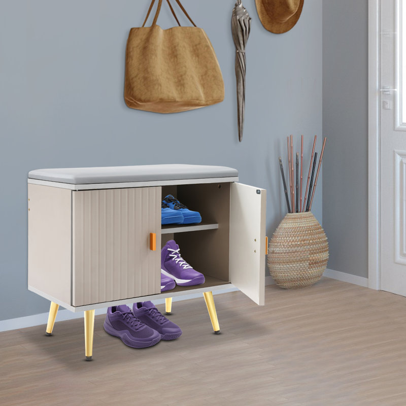 23.6*12.6 In Shoe Storage Bench, Taupe