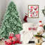 Arbre de Noël 4 pi avec teinte bleue, 592 pointes PE +, structure à charnières pour une installation rapide et sans effort, support en métal stable de 48 po avec assemblage, base