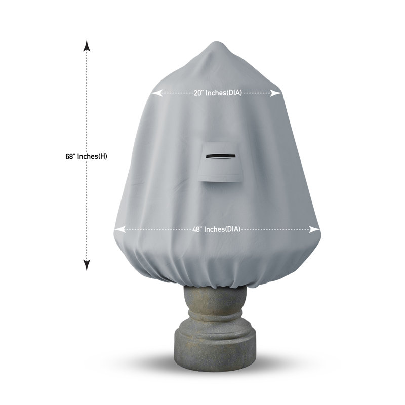 No Power Source Required / Manual Cover, 172.7cm H x 121.9cm W x 2.5cm D, Grey