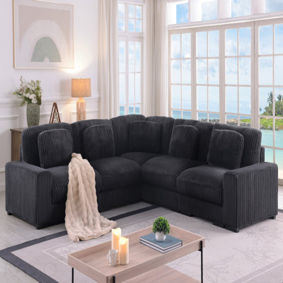 Canapé modulaire en L 117 po