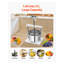 Cafetière à jus en acier inoxydable 1,45 gallons (5L) avec double barils et poignée triangulaire pour cidre, pomme, raisin et huile d'olive