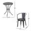 Ensemble bistro compact en métal 3 pièces-1988440274