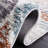 Evangelyn Geometric Blue Rust/Ivory Area Rug-71752329