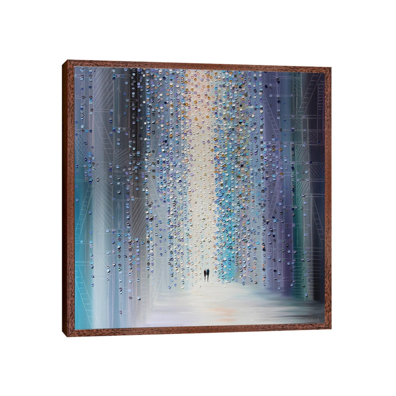With You by Ekaterina Ermilkina - Painting on Canvas, Classic Brown Wood Framed, 66.04 cm H x 66.04 cm W