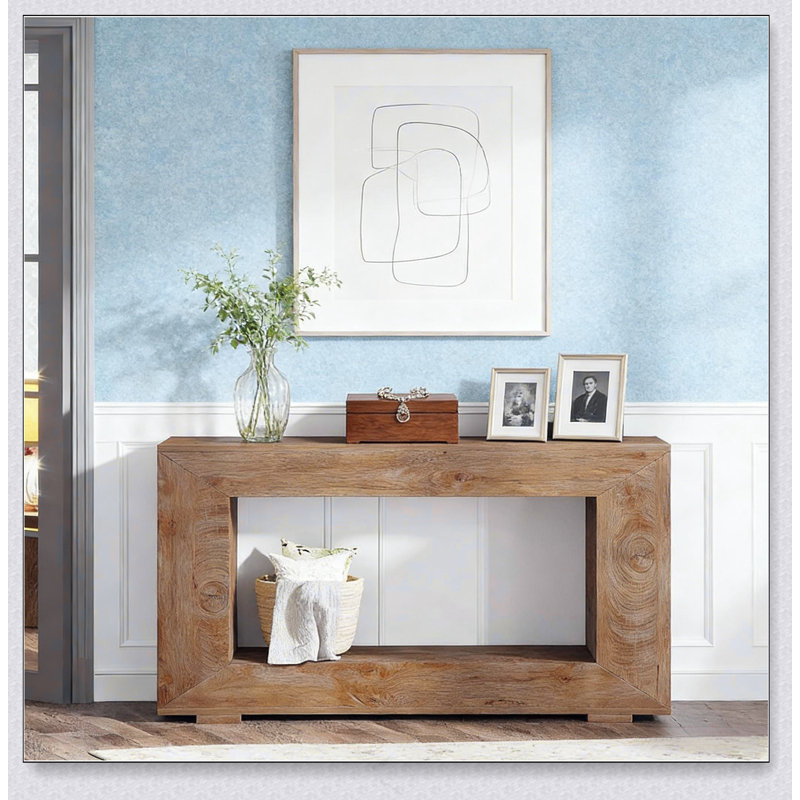 Canapé d'entrée moderne, console en bois, Bois