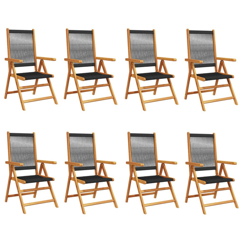 Thionville Patio Dining Accent Chair, Black