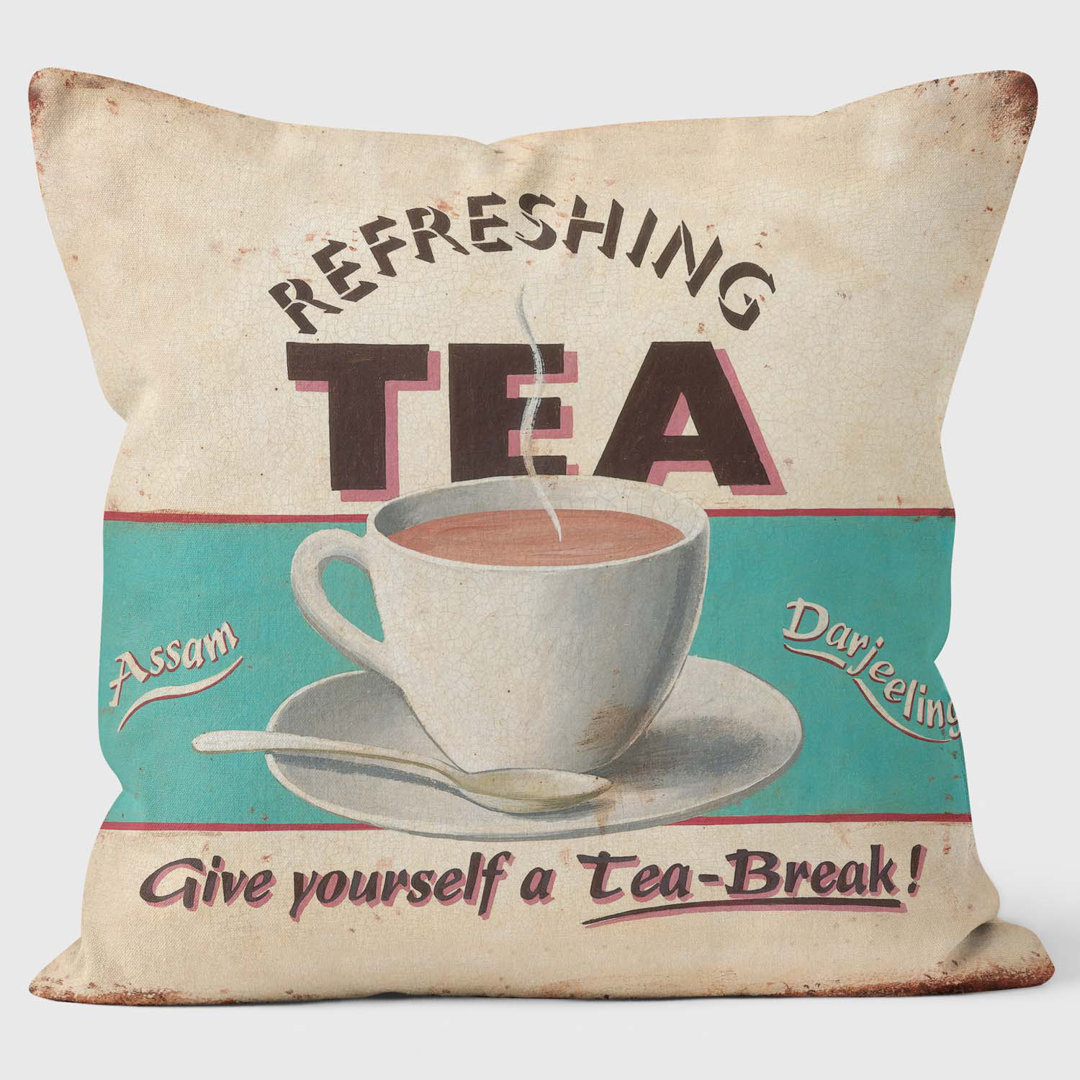 Refreshing Tea - Martin Wiscombe - Retro Print Cushions