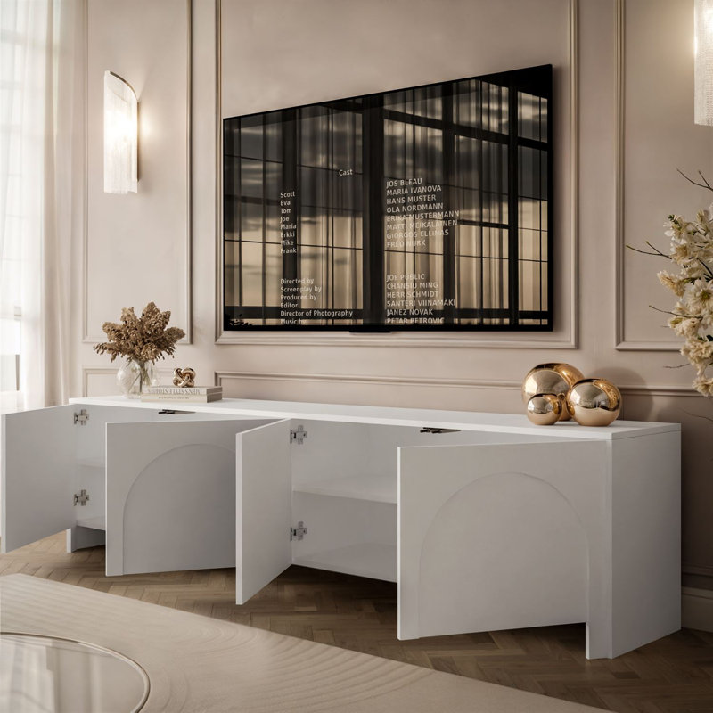 TV Stand ARIADNA 4D TV cabinet, White