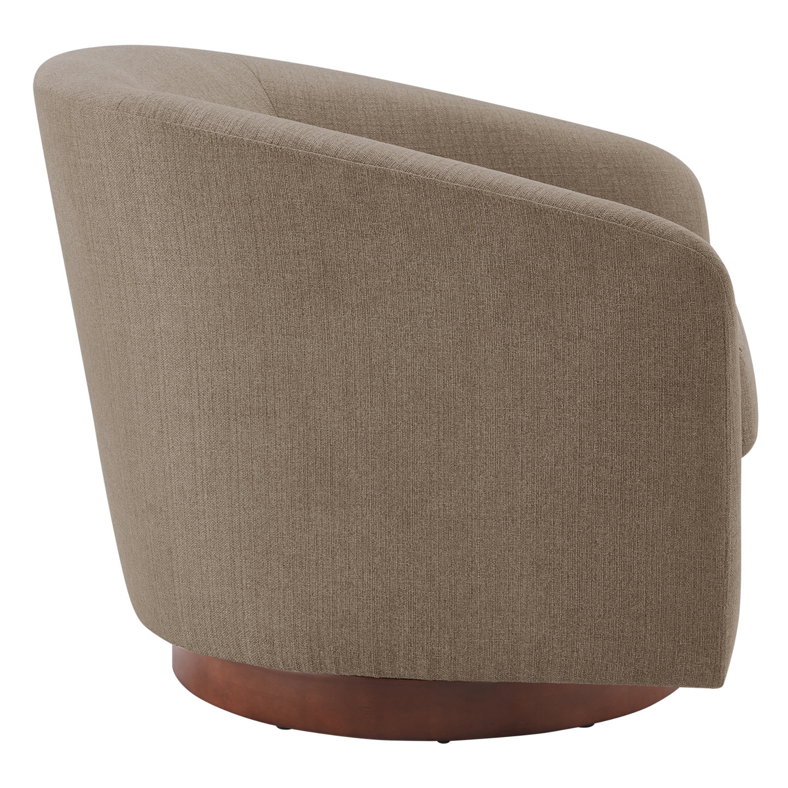 Bennett Pine Swivel Barrel Chair, Flanigan Slate