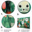Vert et rose, fleurs de lapin, prairies - Art mural en métal animal lapin-2038435116