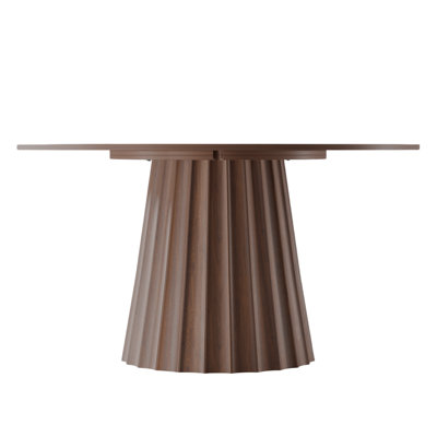 Solid Wood Dining Table Round Pedestal Kitchen Table
