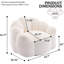 Canapé pour fauteuil adulte avec anneau de traction pour faciliter le déplacement, aucune installation requise, convient à plusieurs environnements de vie-1139499295