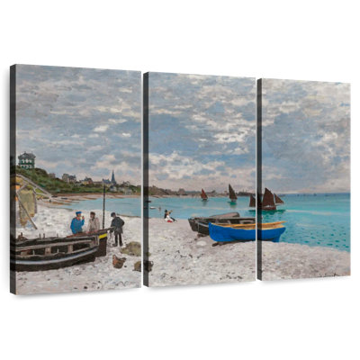 Mehar The Beach At Sainte-Adresse 1867