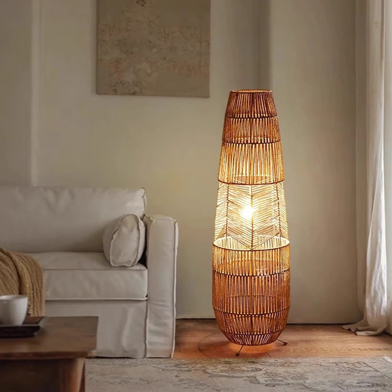 Lampes de plancher en fer brun