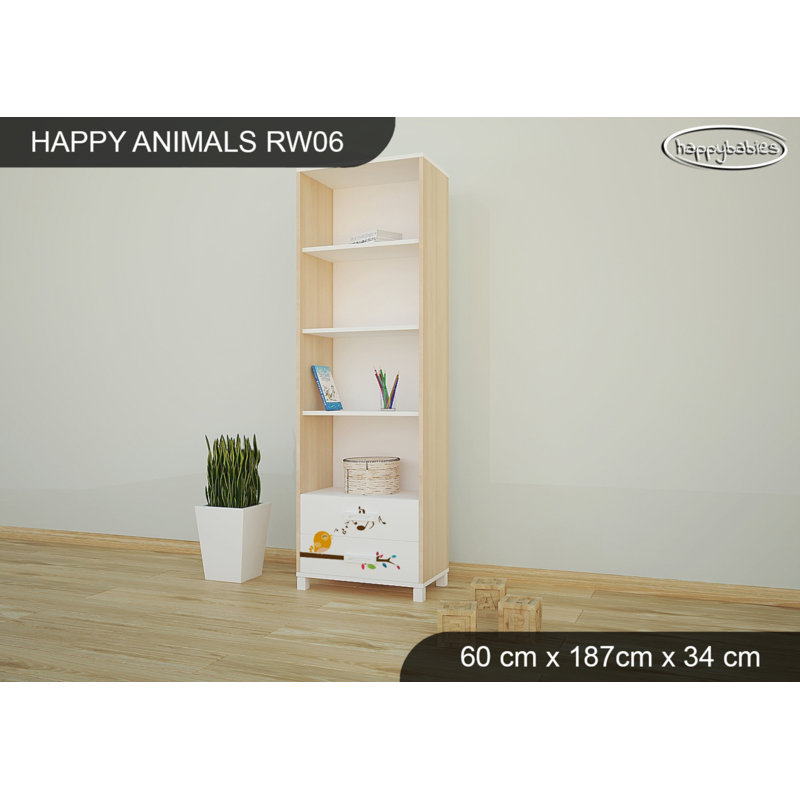 187cm H X 60cm W Cube Unit Kids Bookcase, Bright Pear Tree