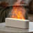 Essential Oil Diffuser, Fireplace Fire Flame Aromatherapy Diffuser, 150Ml Ultrasonic Cool Mist Humidifier, Scent Aroma Diffuser With 7 Colors Light, Timer & Auto-Off For Home, Room (White)