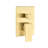 Ceiling Mounted Bathroom Shower - 10" Head And Handheld In Brushed Gold & Kit-125519119