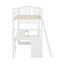 Lit mezzanine simple avec tiroirs et bureau
